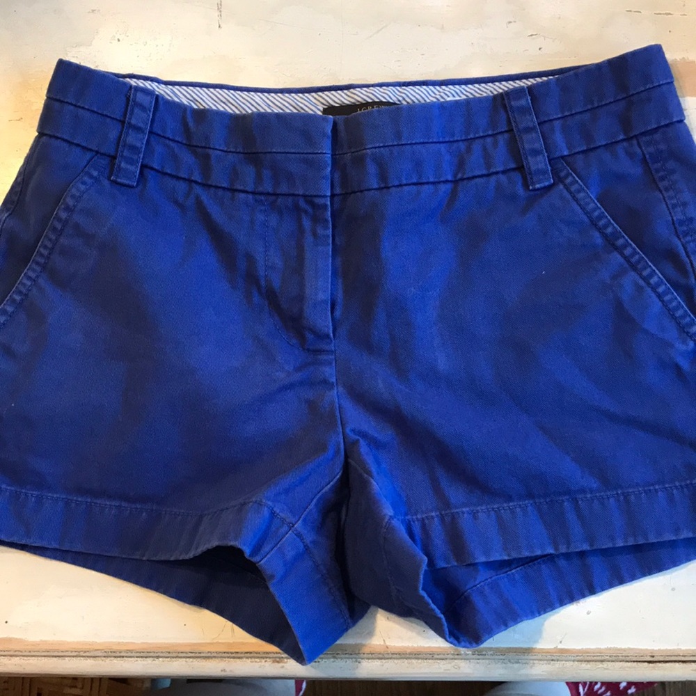 Royal blue Jcrew cotton chinco shorts!