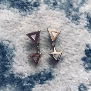 Banana Republic Gold and White Ear Jackets