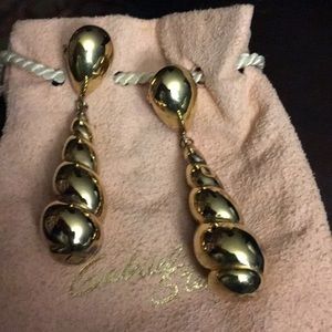 Gold dangle earrings