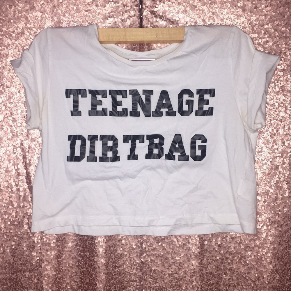 TEENAGE DIRTBAG CROP TOP