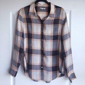 Broadway & Broome/Madewell Silk Button Down Blouse