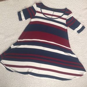 Red/White/Blue Striped Dress