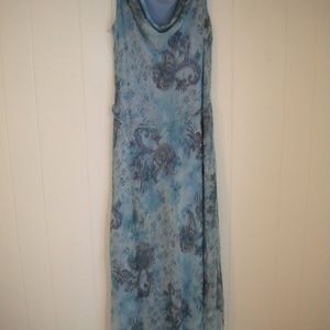 Blue Paisly dress