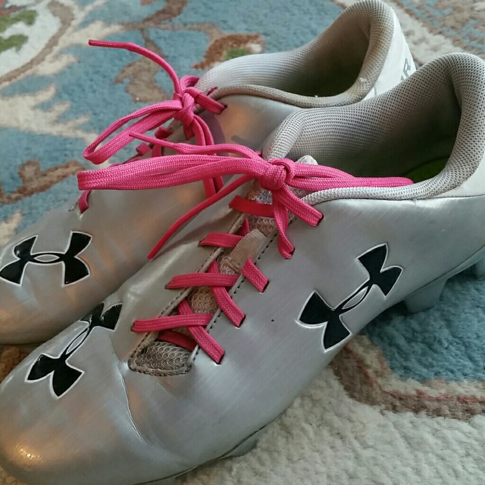 Under Armour Silver Cleats