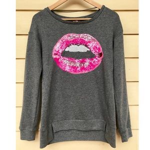 Juicy Couture Sequin Lip Sweatshirt, Size S