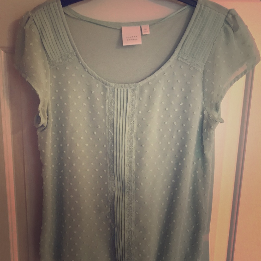 Mint green blouse