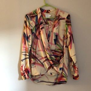 HD in Paris Crossover Colorful Blouse