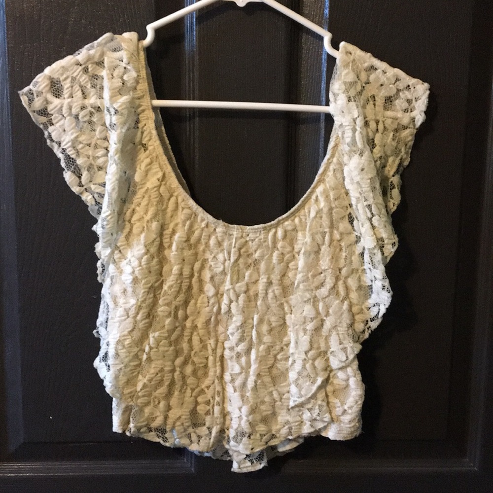 Lace crop top