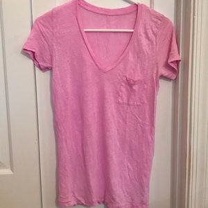 Pink Jcrew linen v-neck!!