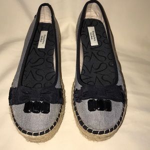 SimplyVera Vera Wang Black Flats Size 8 with Bow