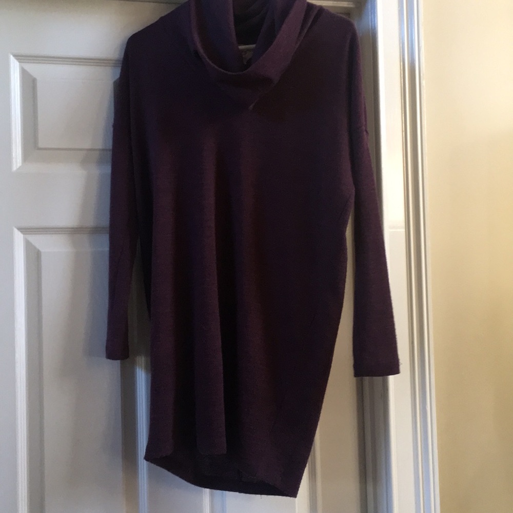 Plum sweater dress