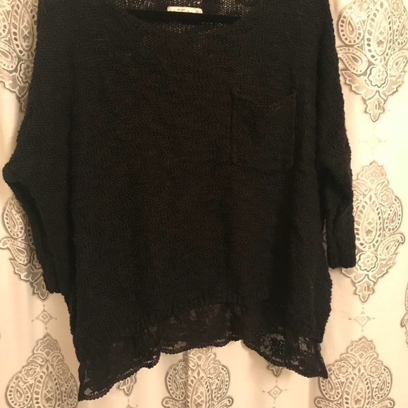 Abercrombie & Fitch Lace Trim Sweater - Picture 3 of 3