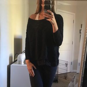 Abercrombie & Fitch Lace Trim Sweater