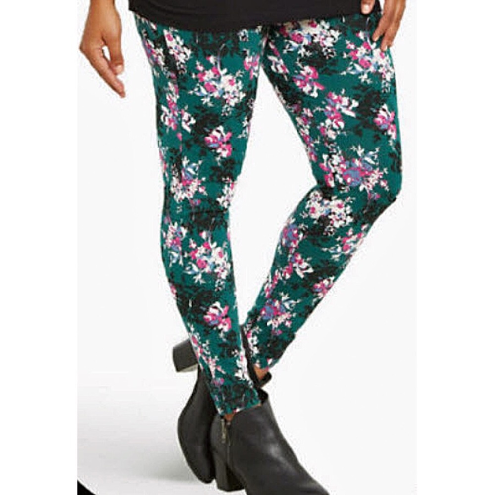 Torrid Floral Print Full Length Leggings 3X