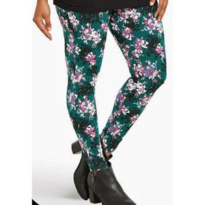 Torrid Floral Print Full Length Leggings 3X