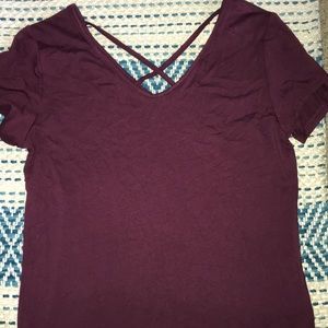 Plain Shirt with straps on back