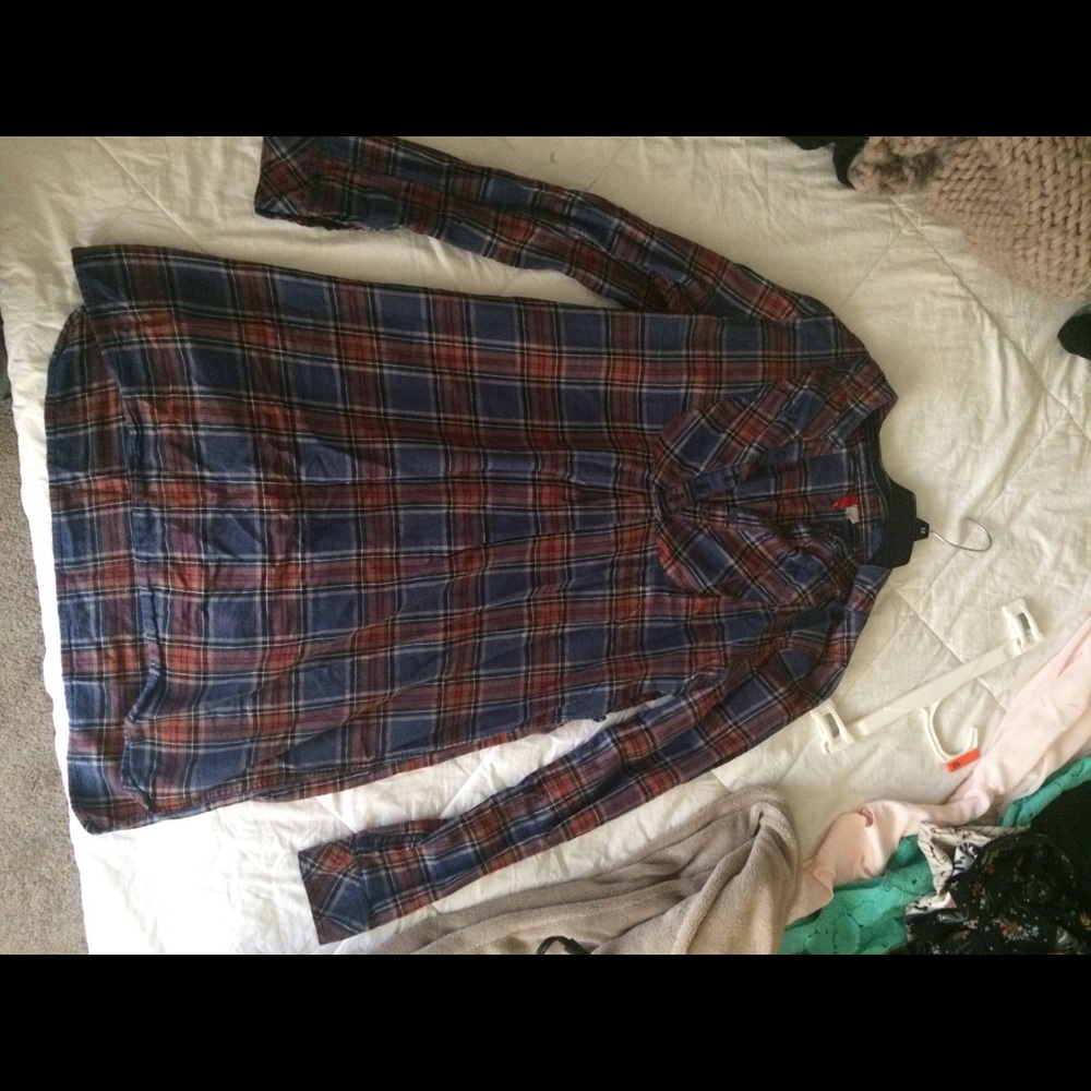 PLAID TUNIC/MINI DRESS