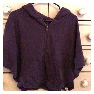 Free People Dolman sleeve zip up sweatshirt