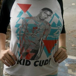 Kid cudi baseball tee