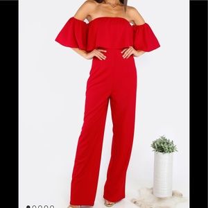 Off the Shoulder Jumpsuit