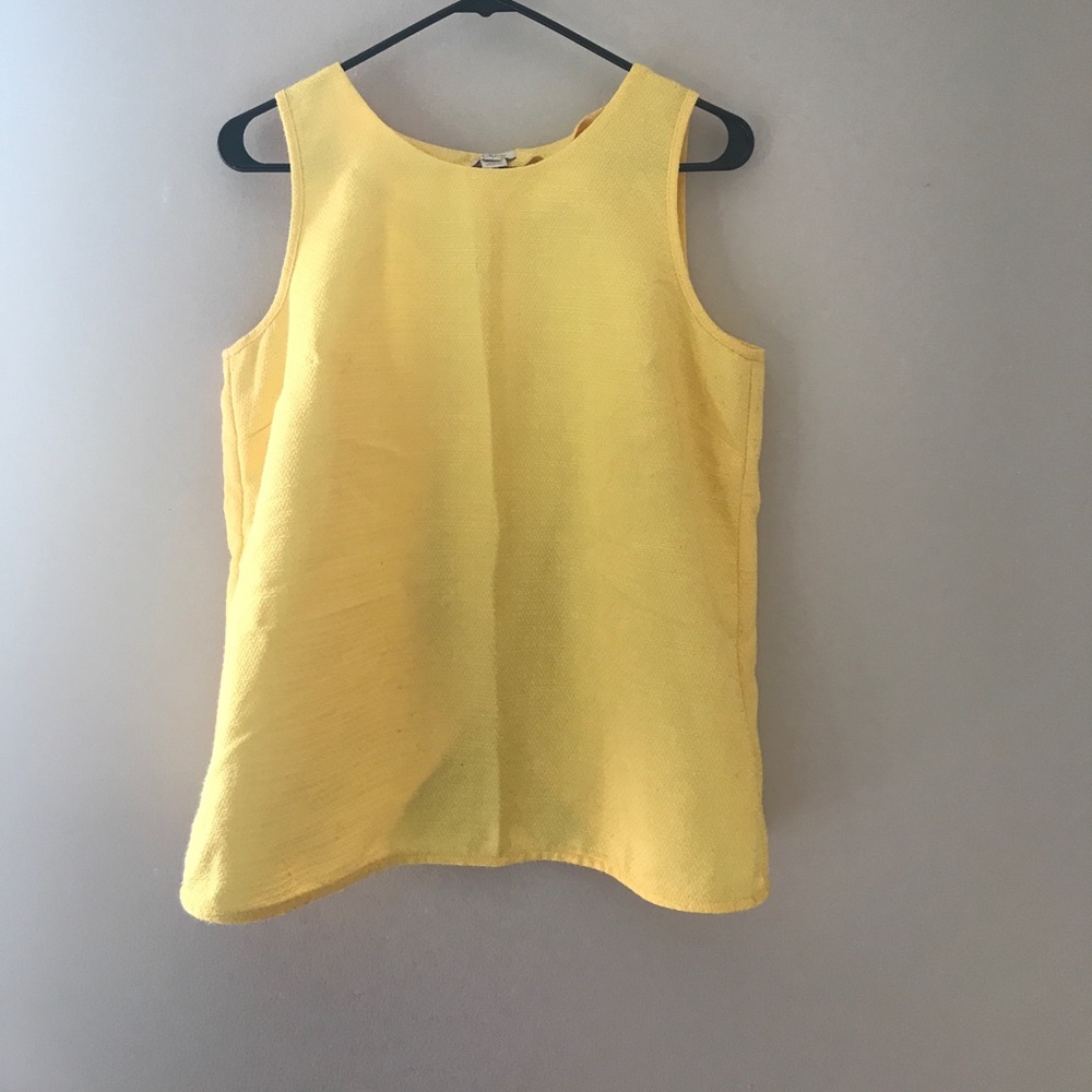 Jcrew open flap tulip shirt yellow 10