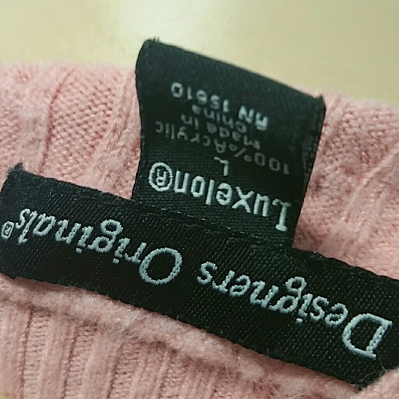 Designer Originals Luxurious Rose Soft Sweater SzL - Picture 6 of 6