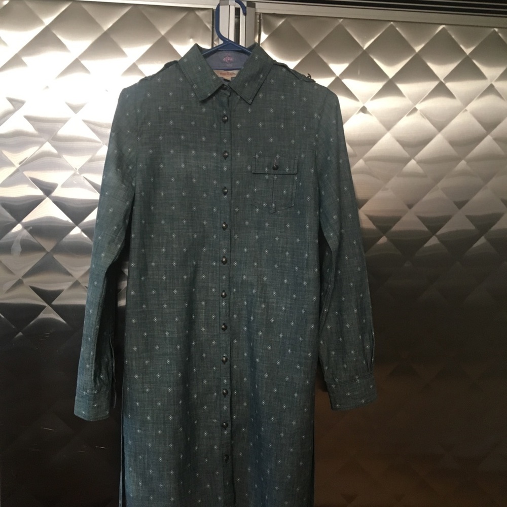 Brooks Brothers, chambray shirt dress size 6.
