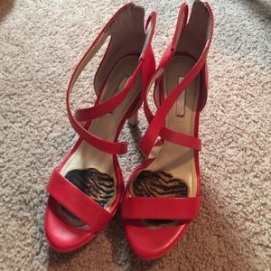 Red BCBG heels