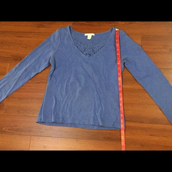 Petite Sophisticate blue shirt - Picture 3 of 6