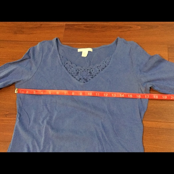 Petite Sophisticate blue shirt - Picture 4 of 6