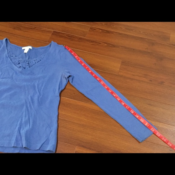 Petite Sophisticate blue shirt - Picture 5 of 6