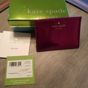 Kate spade card case BNWT BAJAROSE
