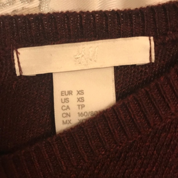 Deep Wine H&M Sweater - Picture 2 of 3
