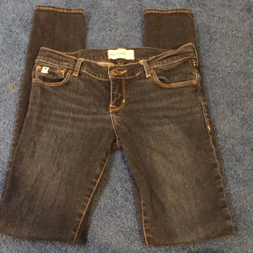 Abercrombie Kids Dark wash stretch skinny jeans