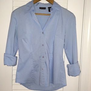 Blue oxford button down