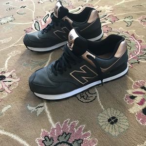 Black and Gold New Balance Shoes