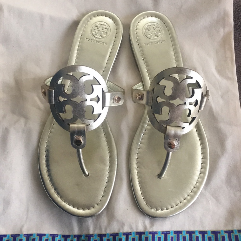 Tory Burch gold miller sandal