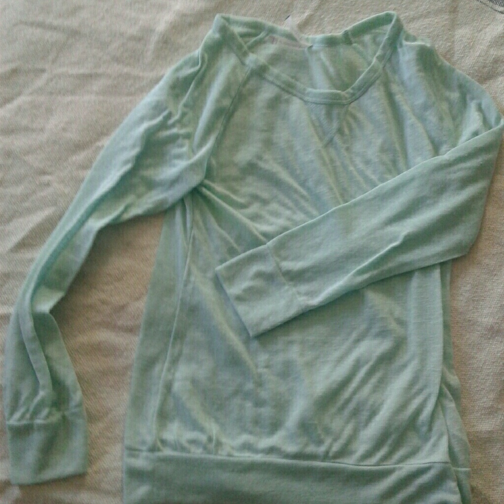 Light teal top