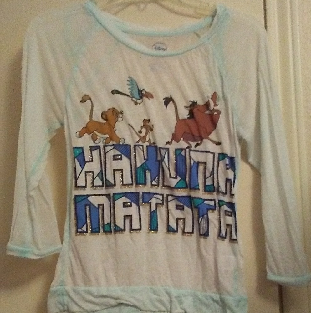 SOLD: Sheer hakuna matata blouse