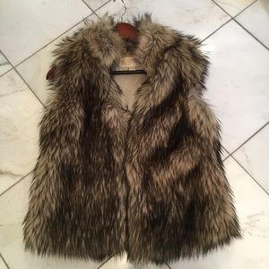 Michael Kors Faux Fur Vest XS