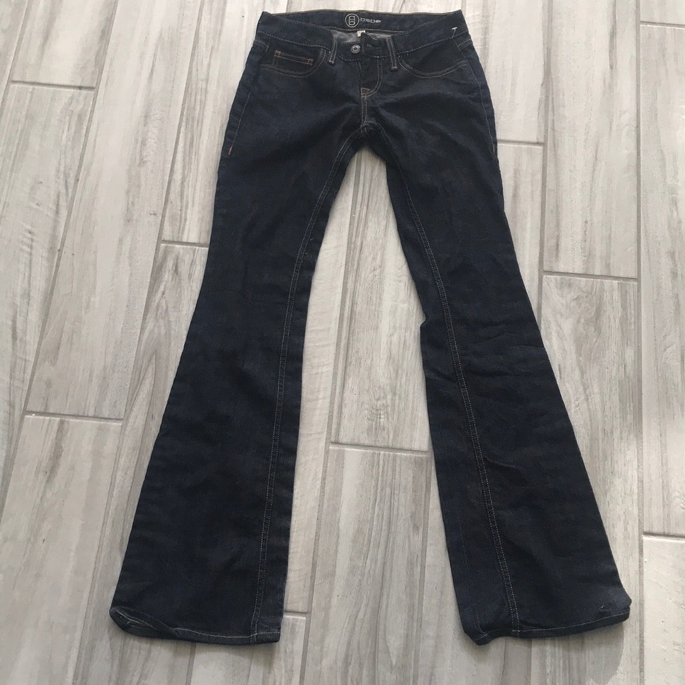 Bebe dark blue jeans Sz 26