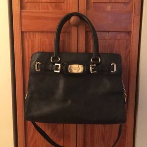 Michael Kors Black Saffiano Leather Tote Satchel