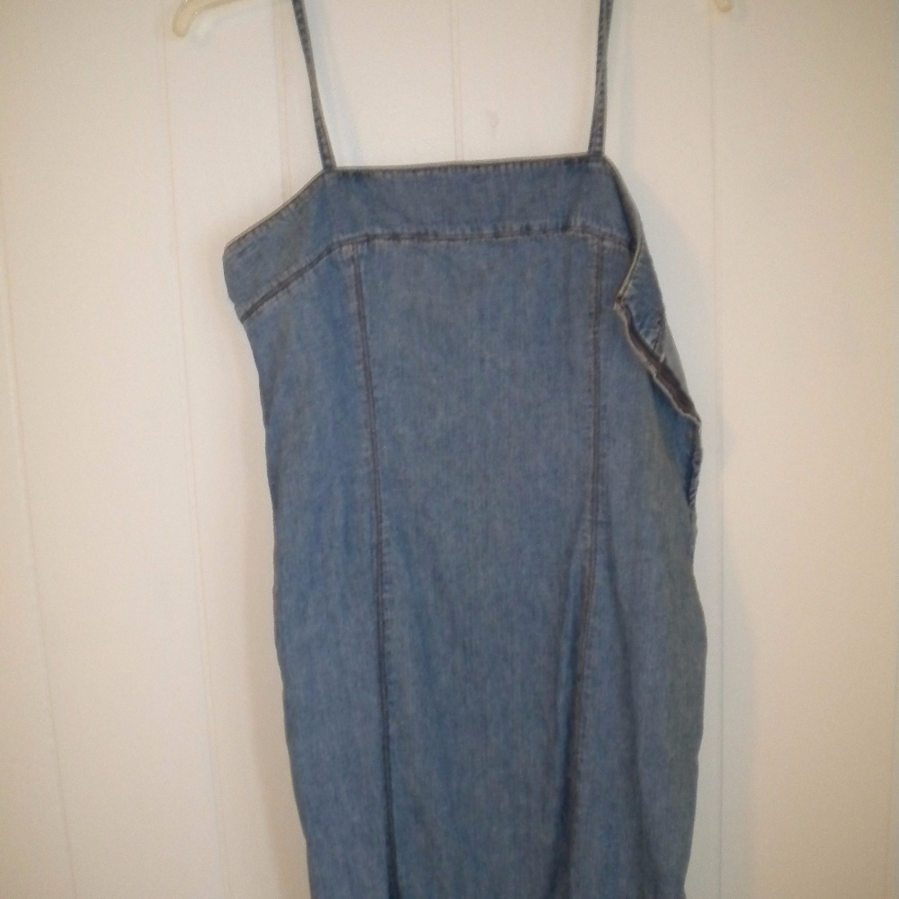 Spaghetti Strap jean dress