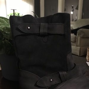Miz Mooz suede and oiled leather boots