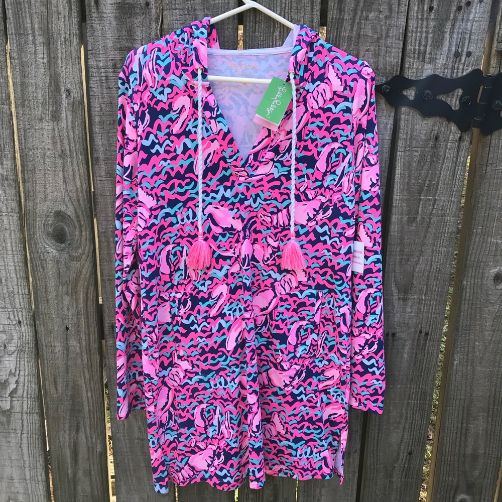 Lilly Pulitzer Rylie Cover-Up, Lobstah Roll Navy