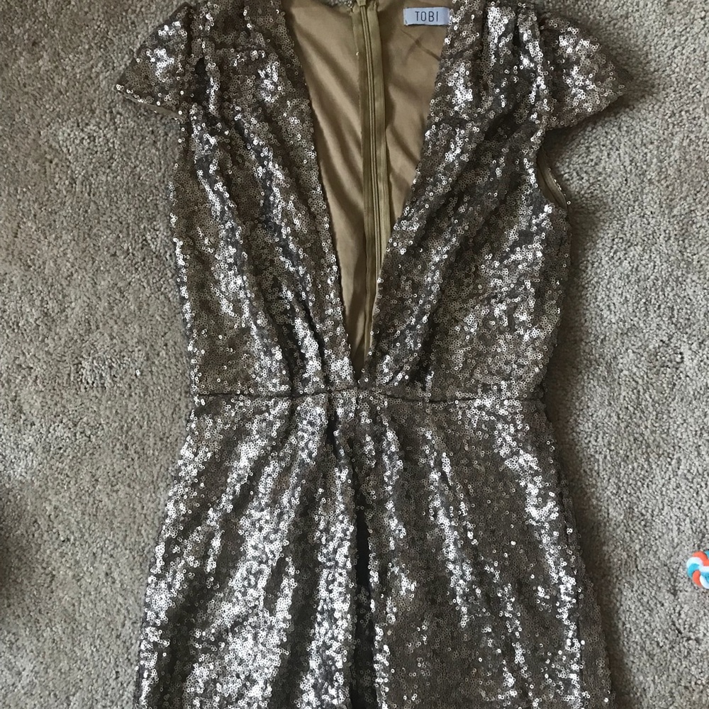 Gold Sequin Romper