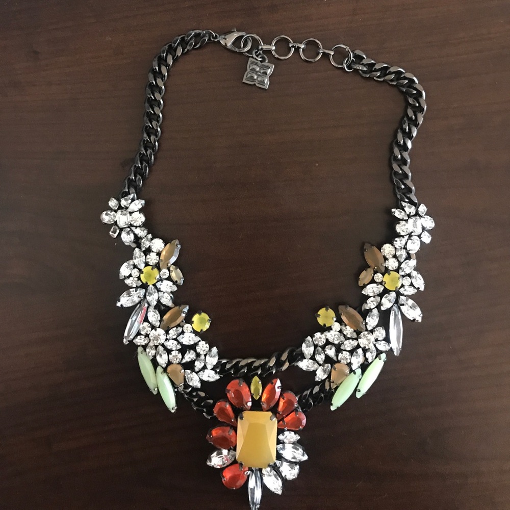 Bcbg Maxazria multicolored floral necklace