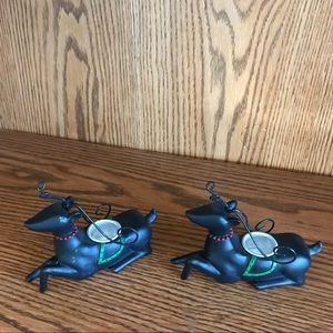 Reindeer candle holders