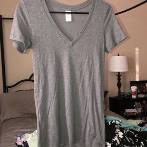 Dark gray PINK v-neck.
