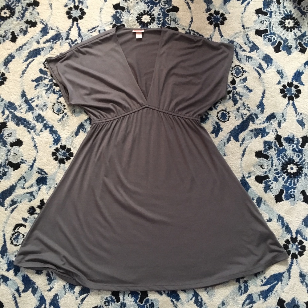 Gray cotton dress